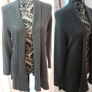 Studio Works Petite grey open cardigan